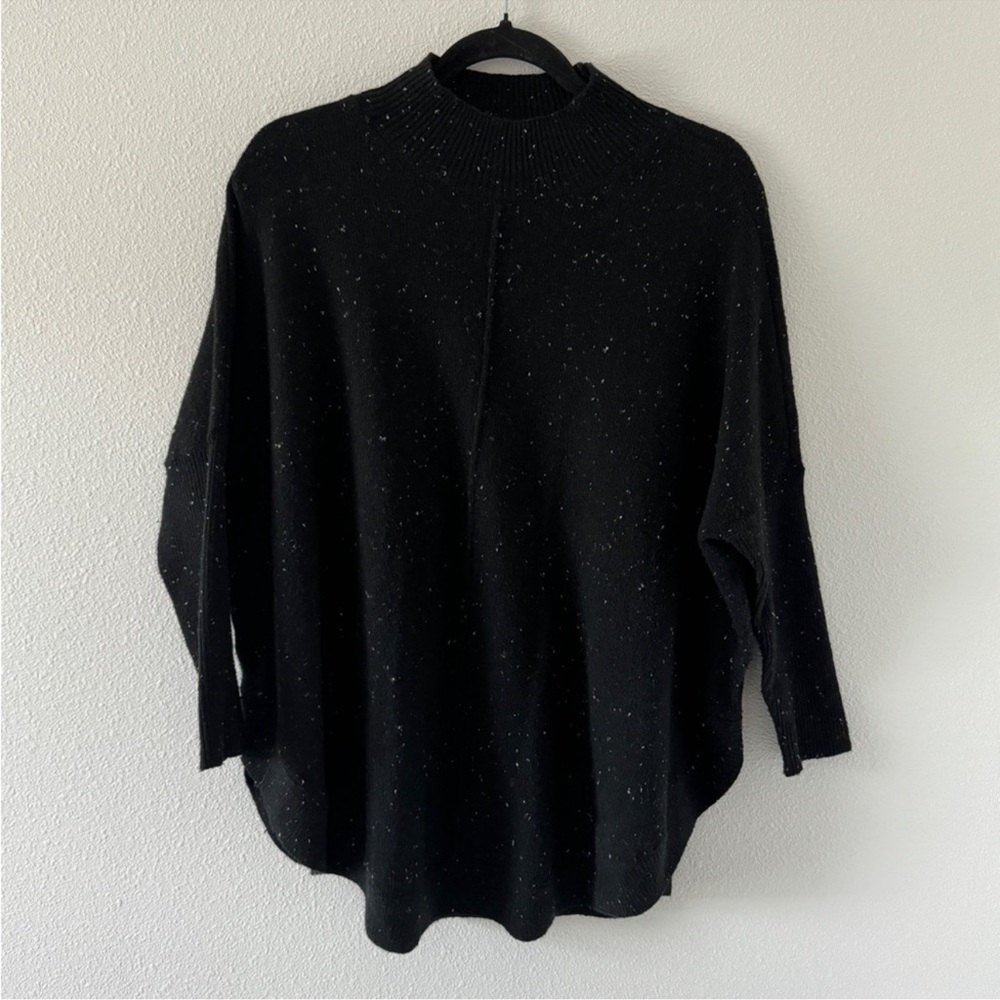 LOFT | Black Speckled Knit Sweater
